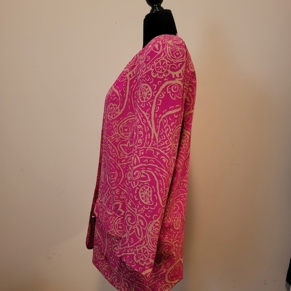 Vintage Ann Taylor Silk Oversized Blazer Size 10 - Picture 2 of 7